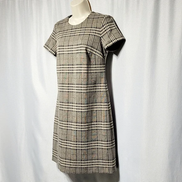 Calvin Klein Glen Plaid Sheath Dress Women's (4) - Picture 2 of 8